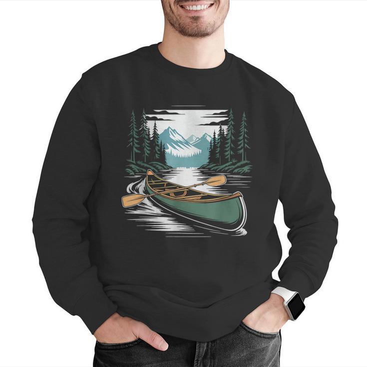 Solo Canoe Tourer Who Knows Every Rapid Campsite Portage Men Graphic Sweatshirt