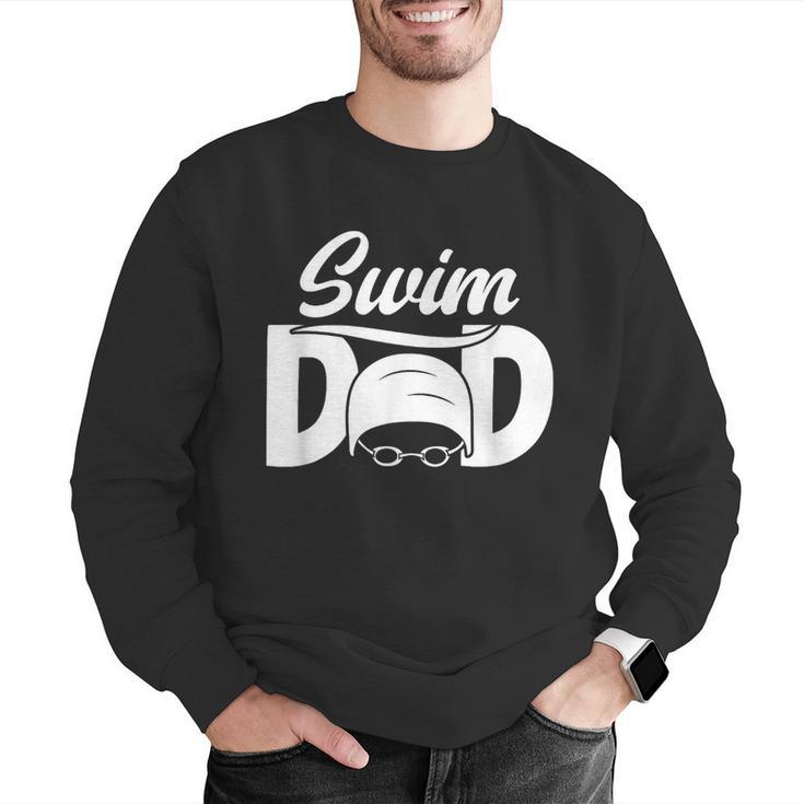 Swim Dad Proud Swimming Dad Of A Swimmer Dad Swim Father Men Graphic Sweatshirt
