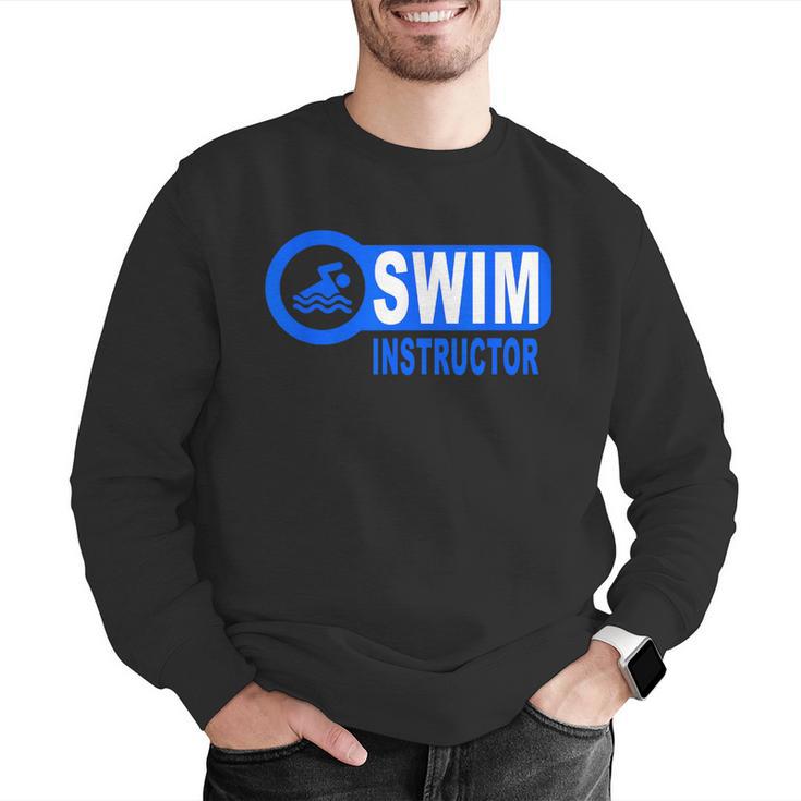 Swim Instructor Swimming Teacher Classes Men Graphic Sweatshirt