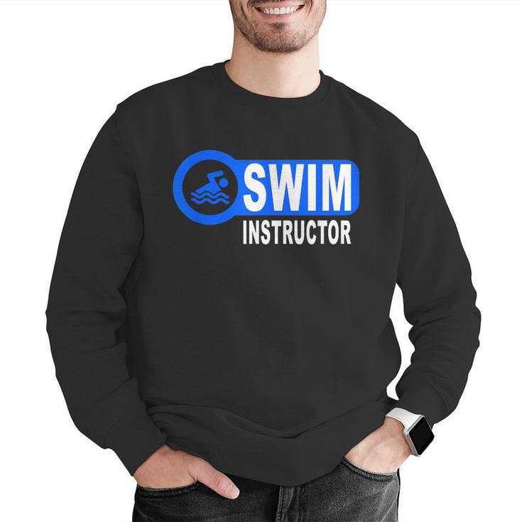 Swim Instructor Swimming Teacher Swimmer In Pool Graphic Art Men Graphic Sweatshirt Swim Instructor Swimming Teacher Swimmer In Pool Graphic Art Men Graphic Sweatshirt