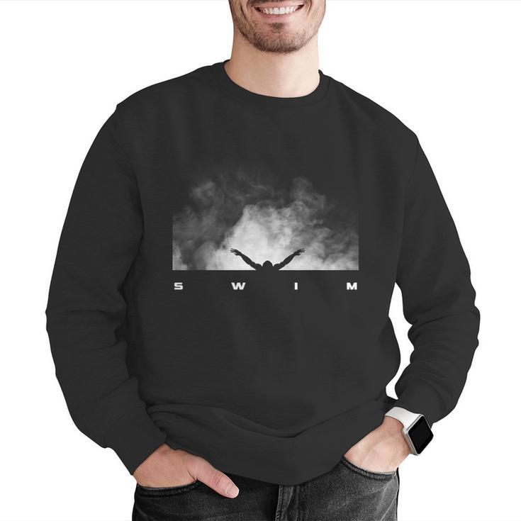 Swim Swimmer Swimming Men Graphic Sweatshirt Swim Swimmer Swimming Men Graphic Sweatshirt
