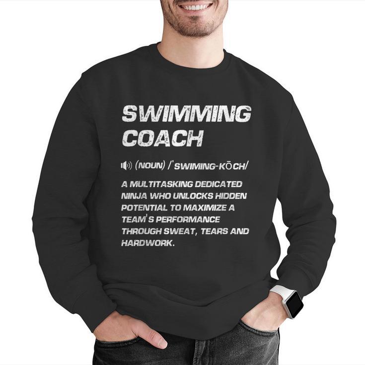 Swimming Coach Definition Swimming Instructor Men Graphic Sweatshirt Swimming Coach Definition Swimming Instructor Men Graphic Sweatshirt