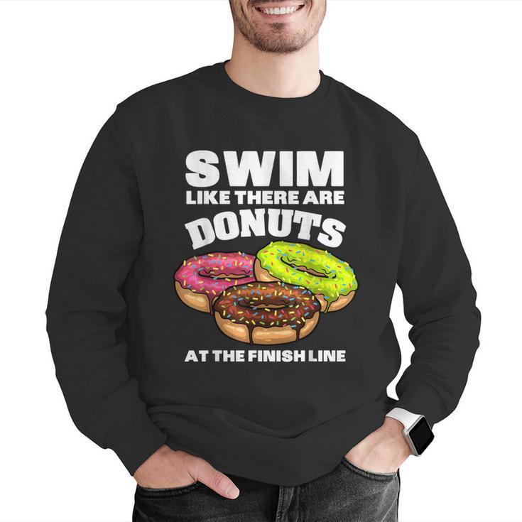 Swimming Donut Men Women Swimmer Sports Athlete Men Graphic Sweatshirt Swimming Donut Men Women Swimmer Sports Athlete Men Graphic Sweatshirt