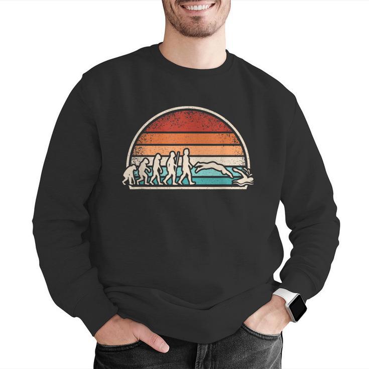 Swimming Evolution Retro Swim Swimmer Men Women Men Graphic Sweatshirt Swimming Evolution Retro Swim Swimmer Men Women Men Graphic Sweatshirt