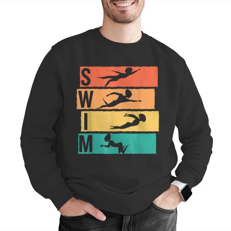 Swimming Swim Men Graphic Sweatshirt