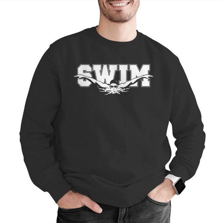 Swimming For Swimmers Competitive Athletes Men Graphic Sweatshirt Swimming For Swimmers Competitive Athletes Men Graphic Sweatshirt