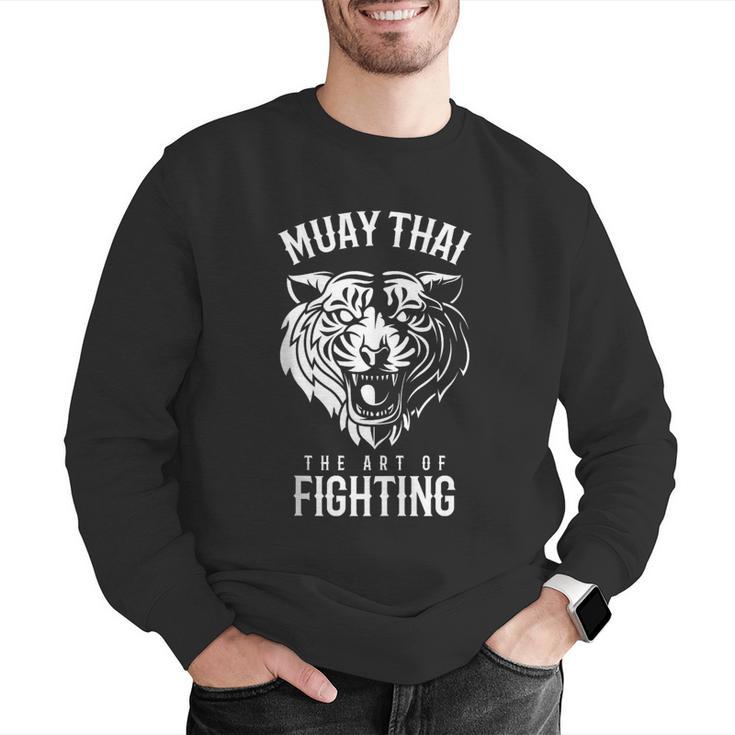 Tiger Muay Thai And Kickboxing Men Graphic Sweatshirt Tiger Muay Thai And Kickboxing Men Graphic Sweatshirt