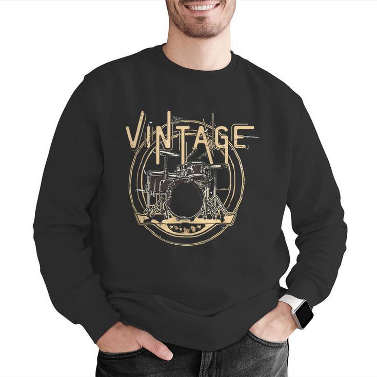 Vintage Drum Kit Men Graphic Sweatshirt Vintage Drum Kit Men Graphic Sweatshirt