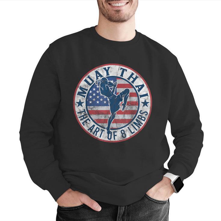 Vintage Muay Thai Karate Boxing Mixed Martial Arts Men Graphic Sweatshirt Vintage Muay Thai Karate Boxing Mixed Martial Arts Men Graphic Sweatshirt
