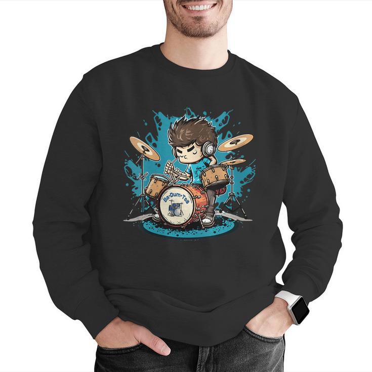 Women's Drum Set Drumming Drummers Drum Kits Music Men Graphic Sweatshirt