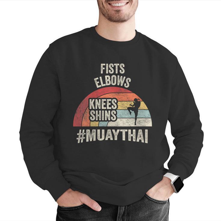 Women's Retro Muay Thai Martial Arts Fighter Graphic Men Graphic Sweatshirt Women's Retro Muay Thai Martial Arts Fighter Graphic Men Graphic Sweatshirt