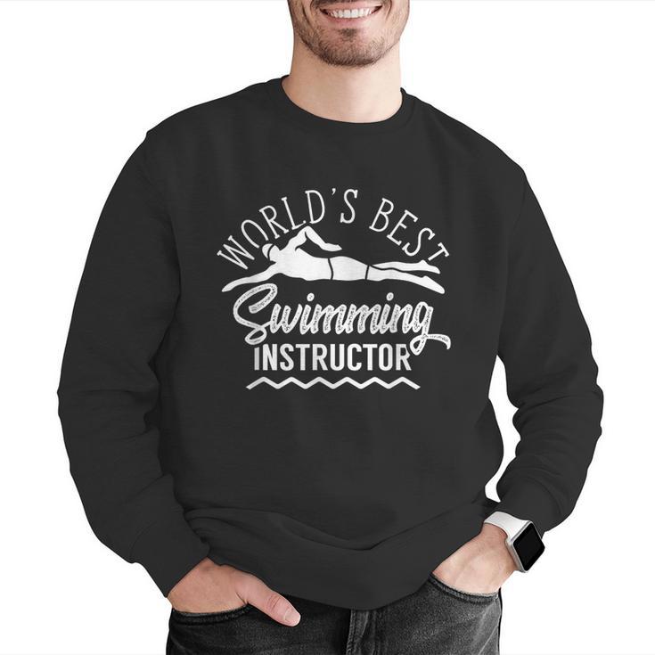 World's Best Swimming Instructor Teacher Coach Swim Men Women Kids Men Graphic Sweatshirt World's Best Swimming Instructor Teacher Coach Swim Men Women Kids Men Graphic Sweatshirt
