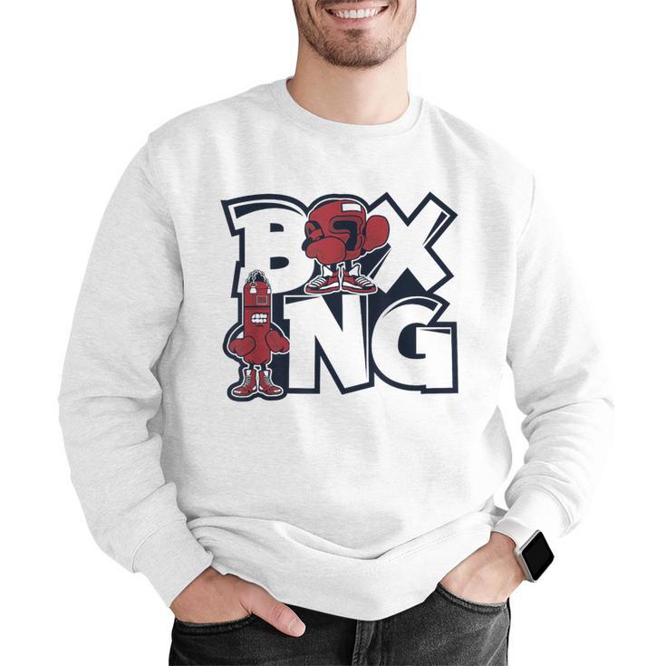Boxing Professional Boxer Muay Thai Kickboxer Fan Boxing Men Graphic Sweatshirt