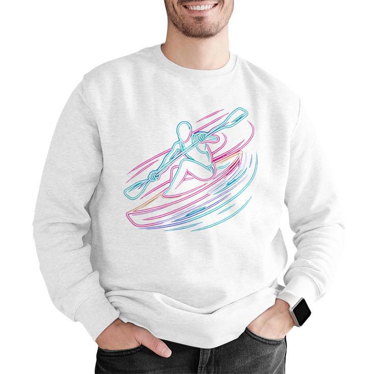 Canoe Canoeing Kayak Paddling Canoeist Men Graphic Sweatshirt