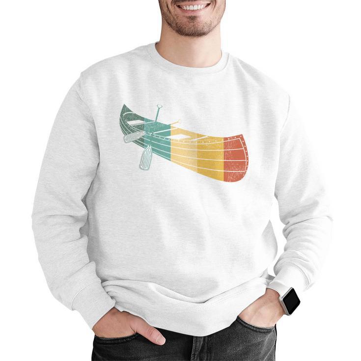 Canoe Canoeing Retro Vintage Men Graphic Sweatshirt