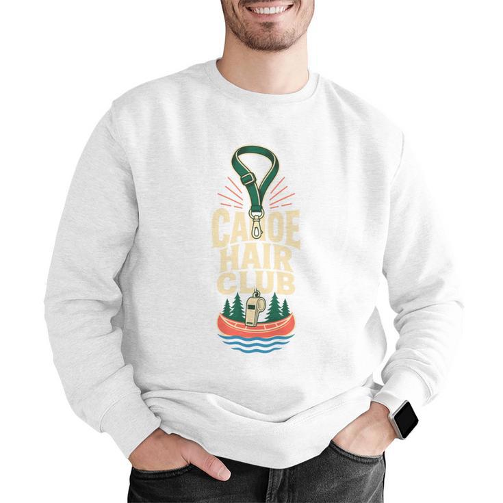 Canoe Hair Club Paddling Retro Men Graphic Sweatshirt