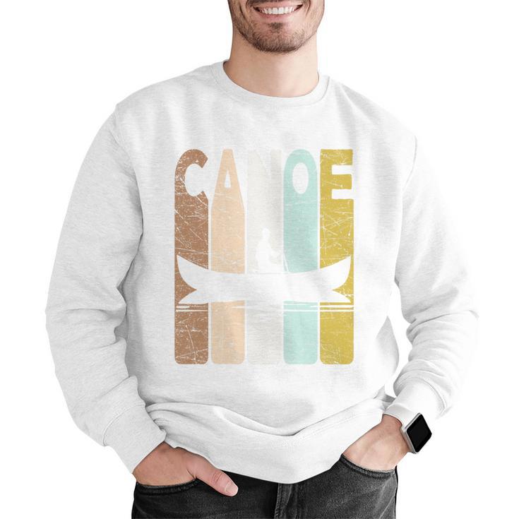 Canoe Vintage Canoeing Retro Canoe Paddling Premium Tri-Blend Men Graphic Sweatshirt
