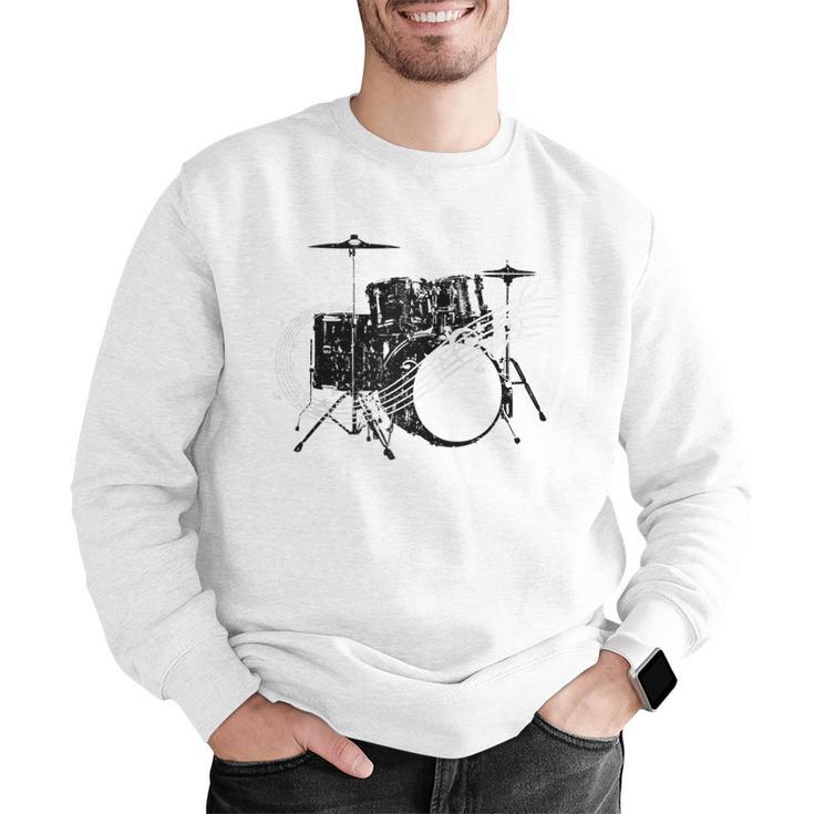 Drum Kit Drummer Band Musical Instrument Rock Music Raglan Baseball Tee Men Graphic Sweatshirt Drum Kit Drummer Band Musical Instrument Rock Music Raglan Baseball Tee Men Graphic Sweatshirt