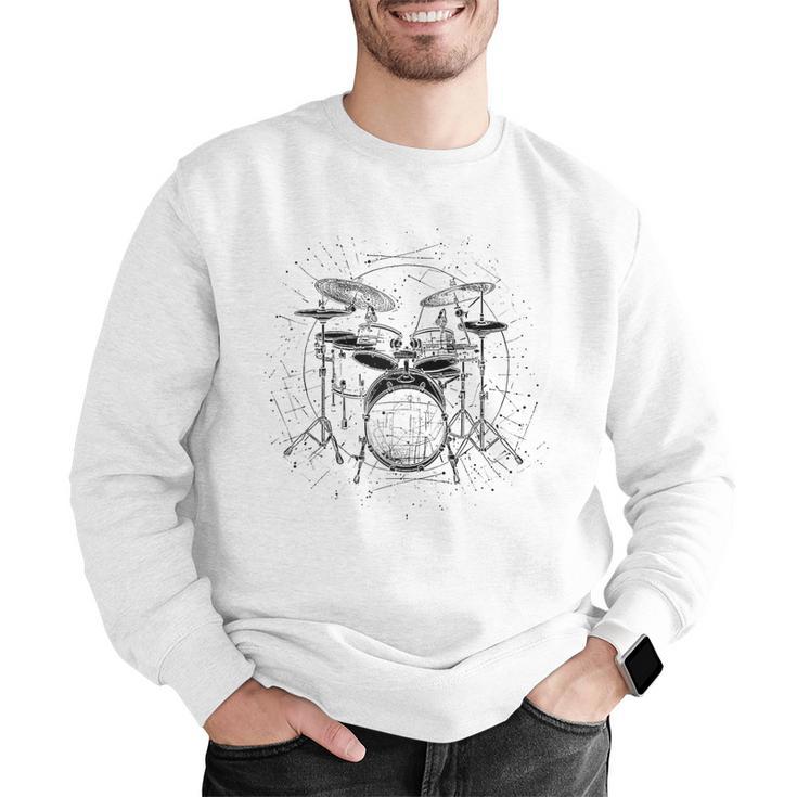 Drum Kit Raglan Baseball Tee Men Graphic Sweatshirt Drum Kit Raglan Baseball Tee Men Graphic Sweatshirt