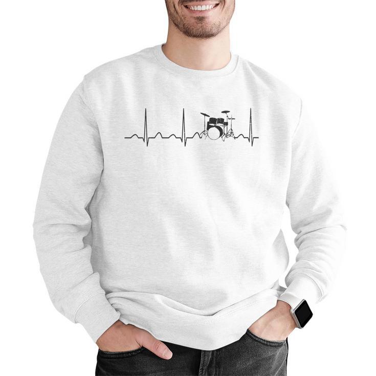 Drum Kit Set Drummer Sweatshirt Men Graphic Sweatshirt
