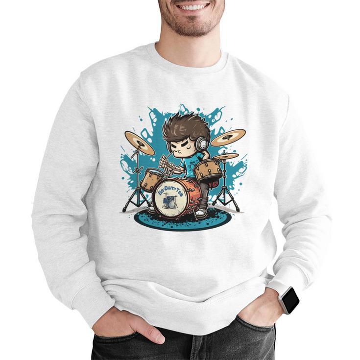 Drum Set Drumming Drummers Drum Kits Music Men Graphic Sweatshirt Drum Set Drumming Drummers Drum Kits Music Men Graphic Sweatshirt