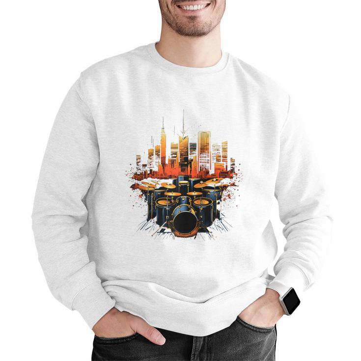 Drumset Drum Kit Music Drummer Drumming Raglan Baseball Tee Men Graphic Sweatshirt Drumset Drum Kit Music Drummer Drumming Raglan Baseball Tee Men Graphic Sweatshirt