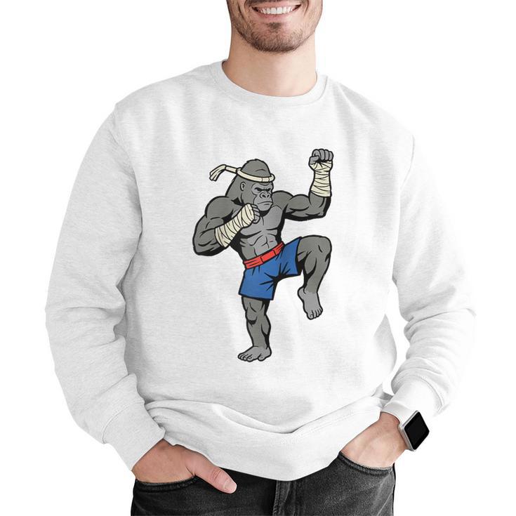 Gorilla Muay Thai Combat Sport Fighter Martial Arts 8 Limbs Raglan Baseball Tee Men Graphic Sweatshirt Gorilla Muay Thai Combat Sport Fighter Martial Arts 8 Limbs Raglan Baseball Tee Men Graphic Sweatshirt