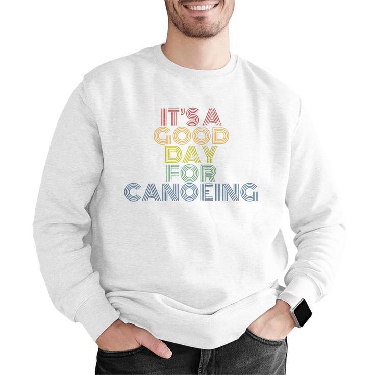 It's A Good Day For Canoeing Retro 70s Vintage Distressed Raglan Baseball Tee Men Graphic Sweatshirt It's A Good Day For Canoeing Retro 70s Vintage Distressed Raglan Baseball Tee Men Graphic Sweatshirt