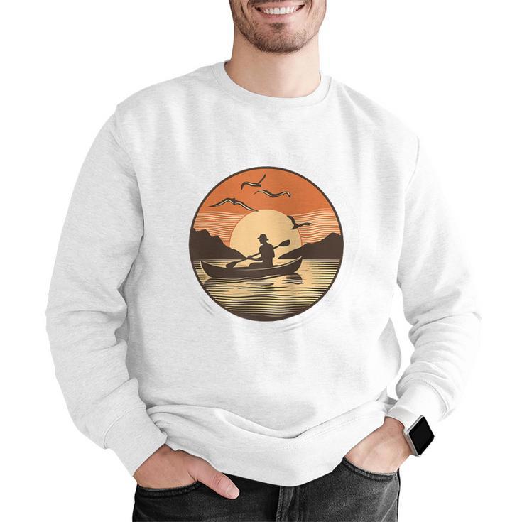 Kayak Kayaker Canoes-Boating Paddle-Life Canadier-Canoe Raglan Baseball Tee Men Graphic Sweatshirt