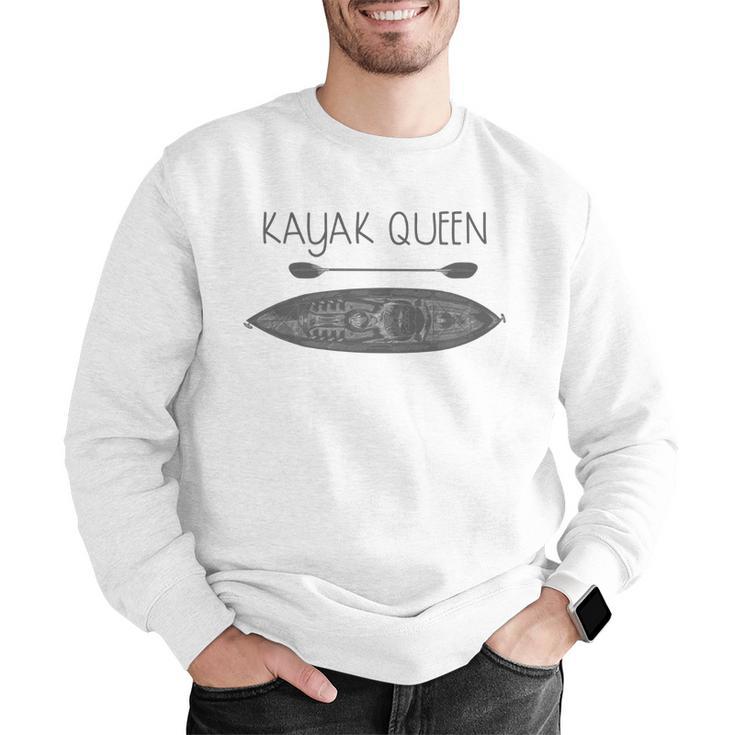 Kayak Queen Fun Kayak And Canoe Paddler Men Graphic Sweatshirt