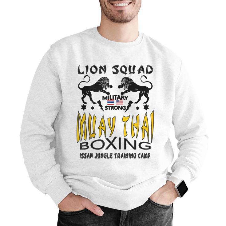 LION SQUAD THAILAND KICKBOXING MUAY THAI MMA TRAINING Men Graphic Sweatshirt