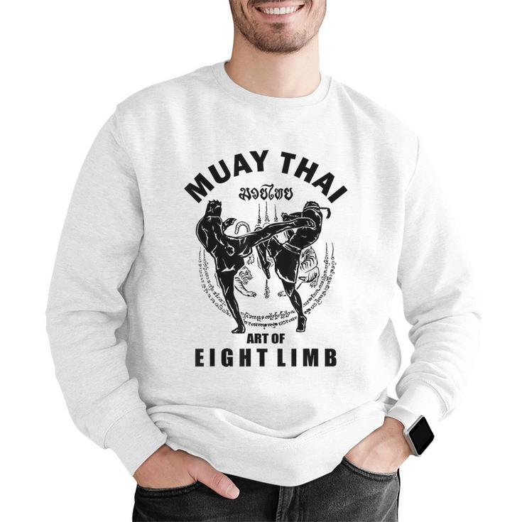 Muay Thai Art Of Eight Limb Men Graphic Sweatshirt