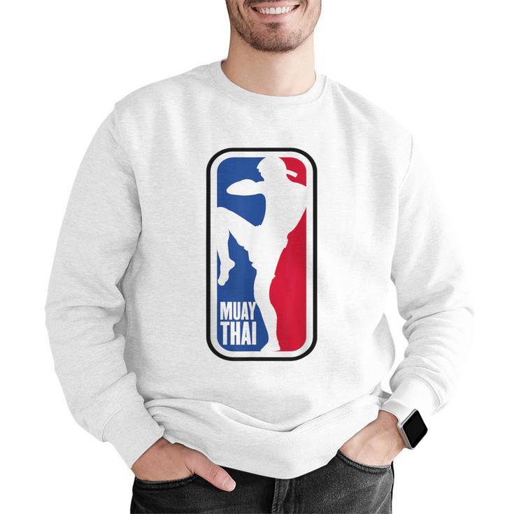 Muay Thai Fighter Retro Kickboxing MMA Training Men Graphic Sweatshirt Muay Thai Fighter Retro Kickboxing MMA Training Men Graphic Sweatshirt