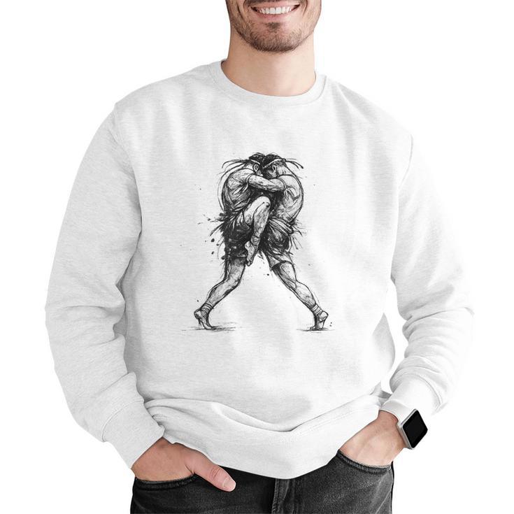 Muay Thai Kickboxing Nak Muay Thai Boxing Fighter Men Graphic Sweatshirt