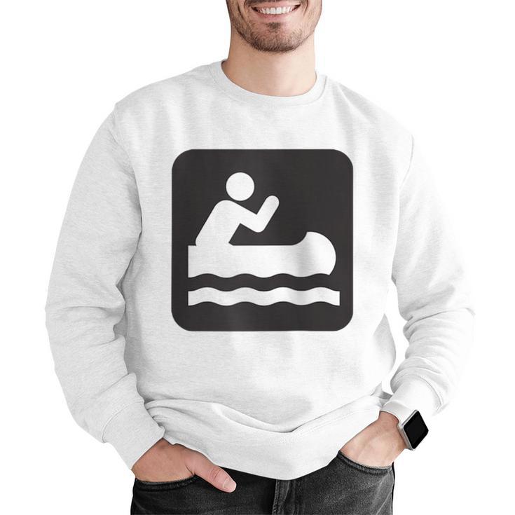 Outdoors Water Sports Canoe Canoeist Raglan Baseball Tee Men Graphic Sweatshirt