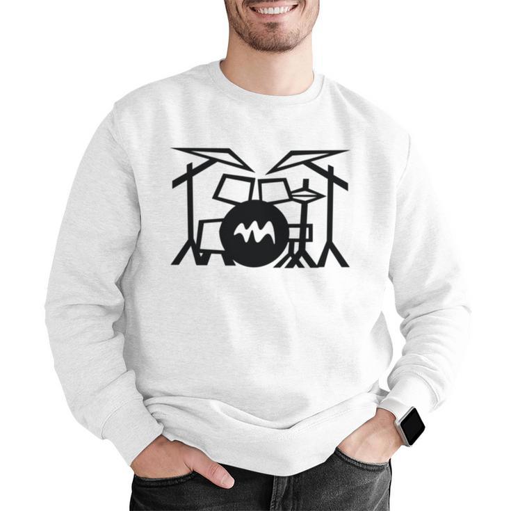 Retro Drum Kit Men Graphic Sweatshirt Retro Drum Kit Men Graphic Sweatshirt