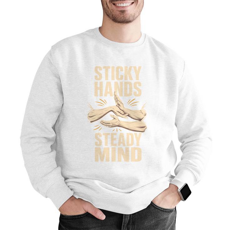 Sticky Hands Steady Mind Muay Thai Boxing Men Graphic Sweatshirt Sticky Hands Steady Mind Muay Thai Boxing Men Graphic Sweatshirt