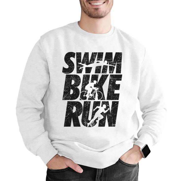 Swimming Cycling Running Triathlon Running Swimming Men Graphic Sweatshirt Swimming Cycling Running Triathlon Running Swimming Men Graphic Sweatshirt