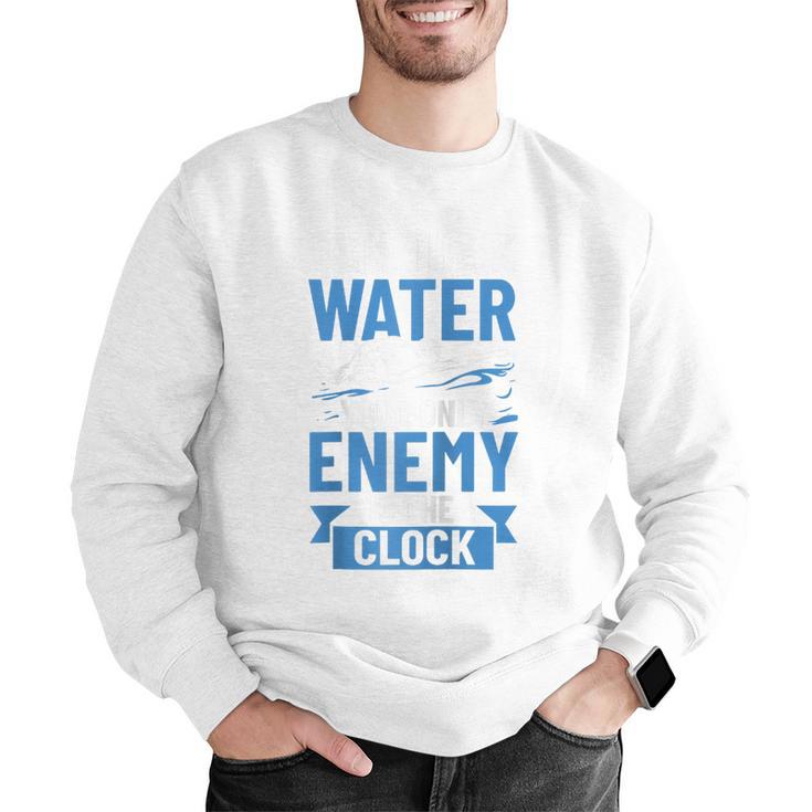 Swimming Enthusiast Swimming Expert Swimming Lover Swimmer Raglan Baseball Tee Men Graphic Sweatshirt