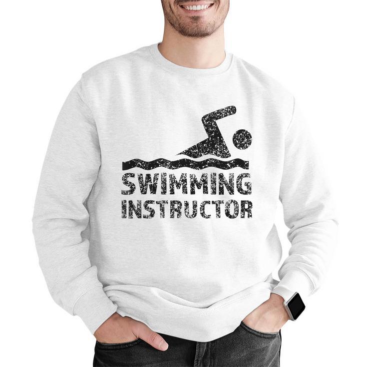 Swimming Instructor Lesson Swim Coach Men Graphic Sweatshirt Swimming Instructor Lesson Swim Coach Men Graphic Sweatshirt