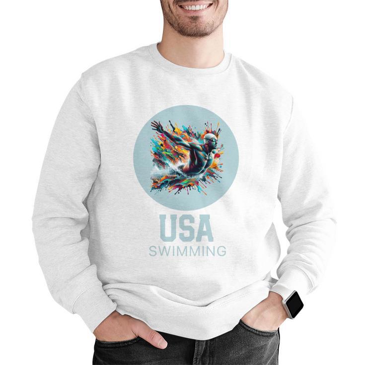 SWIMMING SPORT COMPETITIVE SWIM Men Graphic Sweatshirt SWIMMING SPORT COMPETITIVE SWIM Men Graphic Sweatshirt