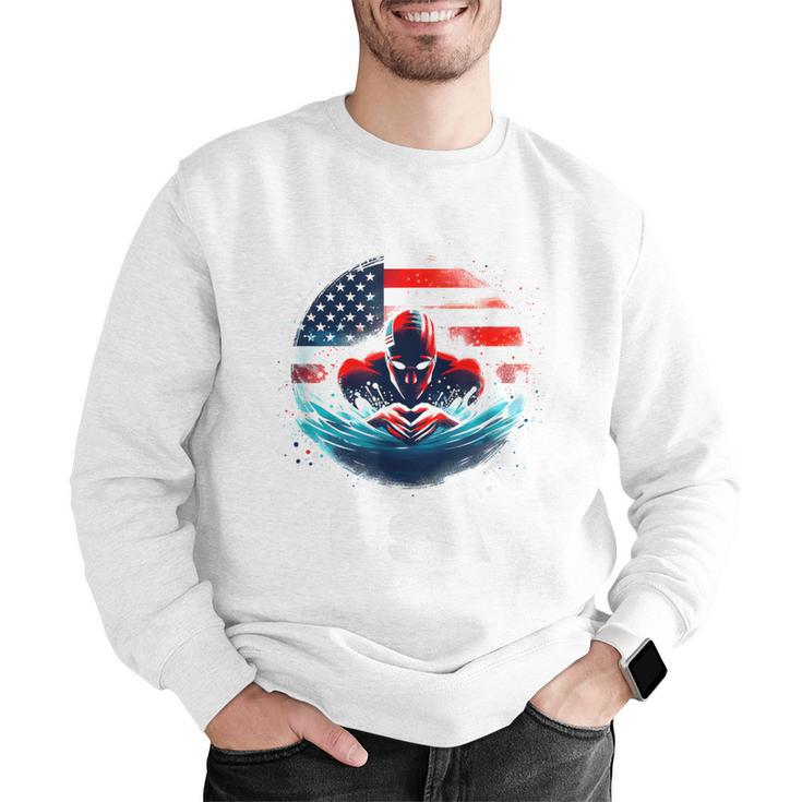 Swimming United States American Swimming Apparel Swimming Men Graphic Sweatshirt Swimming United States American Swimming Apparel Swimming Men Graphic Sweatshirt