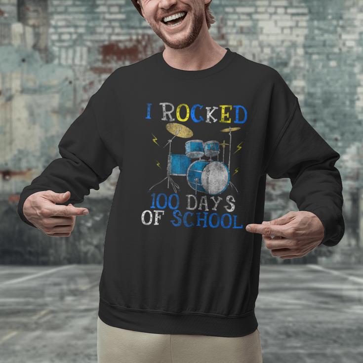 100th Day Of SchoolShirt Happy 100 Days Drum Kit Music Men Graphic Sweatshirt 100th Day Of SchoolShirt Happy 100 Days Drum Kit Music Men Graphic Sweatshirt