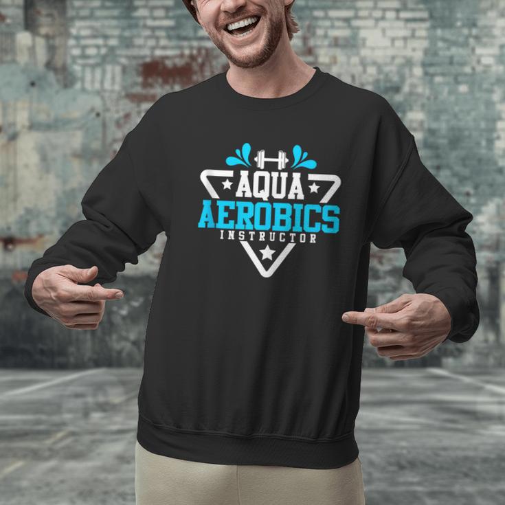 Aqua Aerobics Swimming Water Instructor Fitness Waterobics Men Graphic Sweatshirt