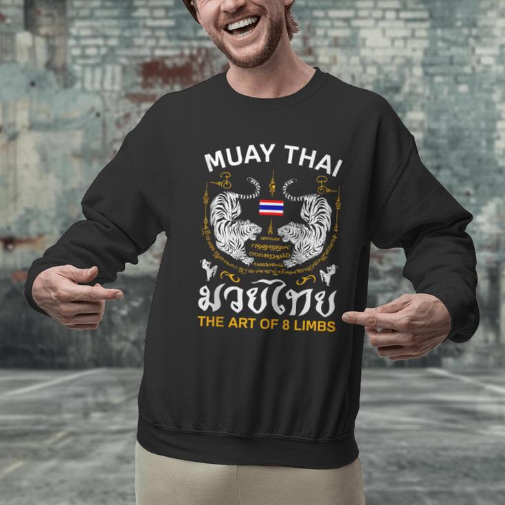 The Art Of 8 Limbs Sak Yant Tiger Muay Thai Men Graphic Sweatshirt