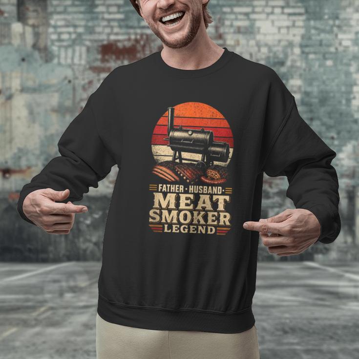 BBQ Dad Father Husband Meat Smoker Legend Men Graphic Sweatshirt