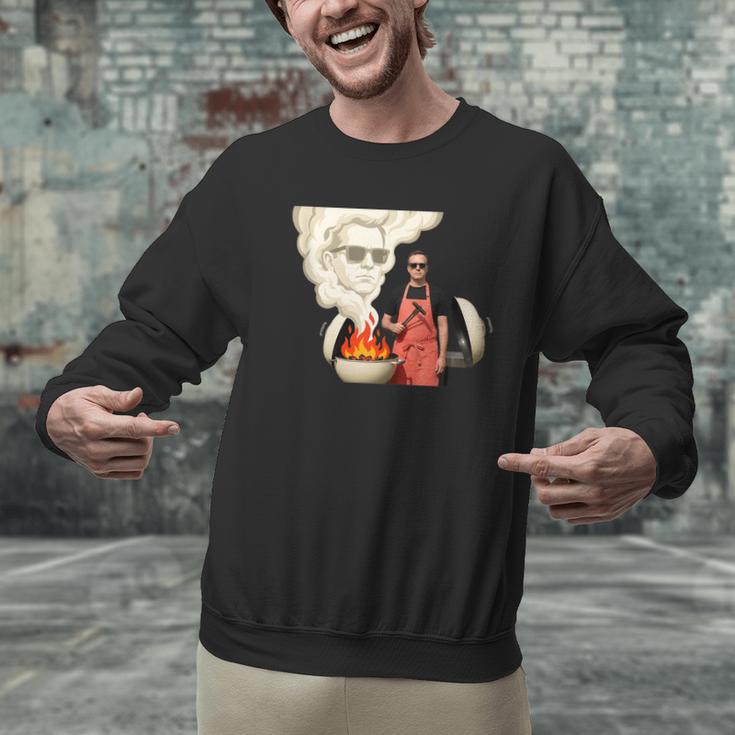 BBQ Dad Grilling Humor Men Backyard Men Graphic Sweatshirt