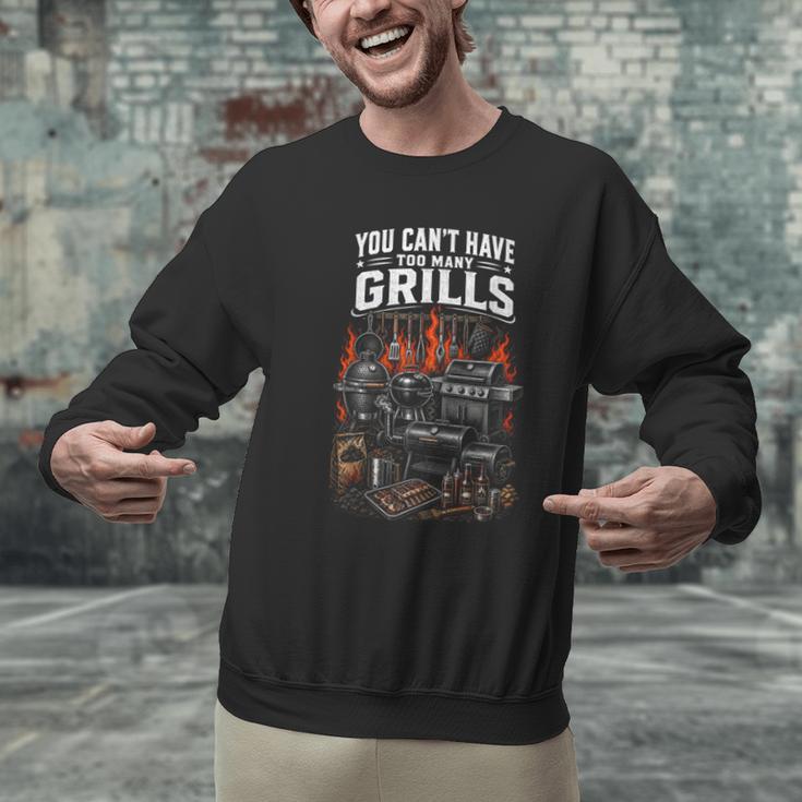 BBQ Dad Smoking Meat Smoker Barbecue Smoker Men Graphic Sweatshirt