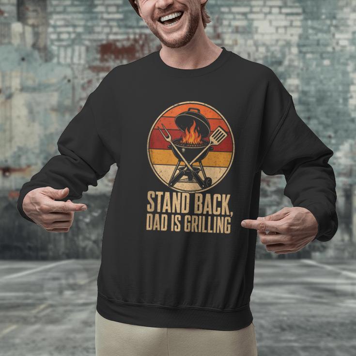 BBQ Dad Stand Back Dad Is Grilling Men Graphic Sweatshirt BBQ Dad Stand Back Dad Is Grilling Men Graphic Sweatshirt