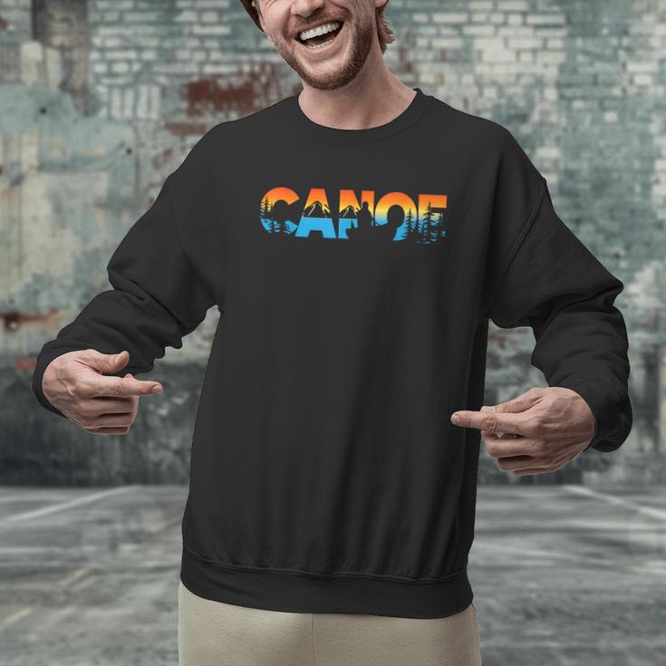 Canoe Canoeing Retro Canoe Men Graphic Sweatshirt